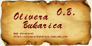 Olivera Bukarica vizit kartica